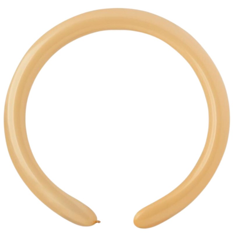 Lateksowe cieliste balony rurki, 1" - 2,5 cm. 100 szt.