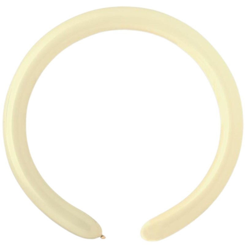 Lateksowe beżowy balony rurki, 1" - 2,5 cm. 100 szt.