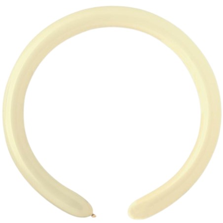 Lateksowe beżowy balony rurki, 1" - 2,5 cm. 100 szt.