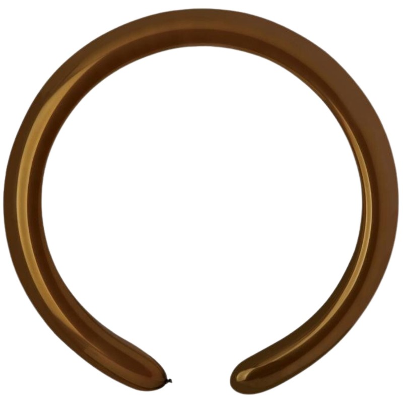 Lateksowe brązowe balony rurki, 1" - 2,5 cm. 100 szt.
