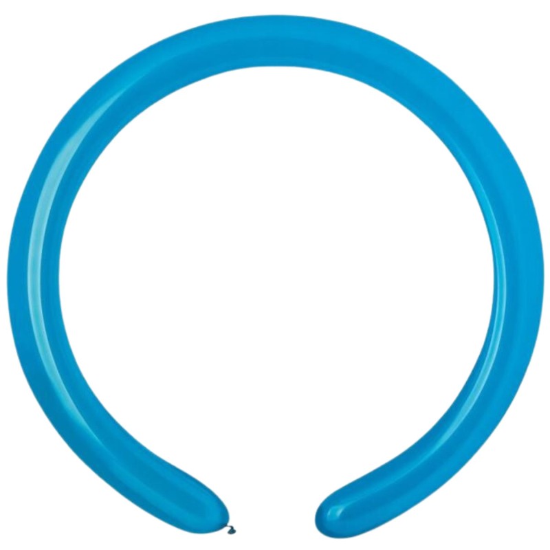 Lateksowe niebieskie balony rurki, 1" - 2,5 cm. 100 szt.