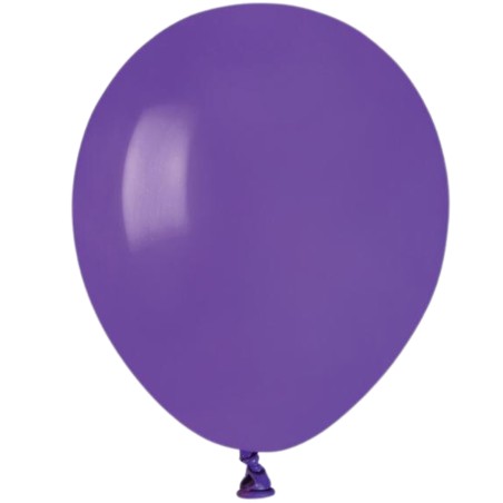 Lateksowe fioletowe Balony A50 - klasyczne, 5" - 13 cm. 100 szt.