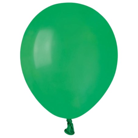 Lateksowe zielone Balony A50 - klasyczne, 5" - 13 cm. 100 szt.