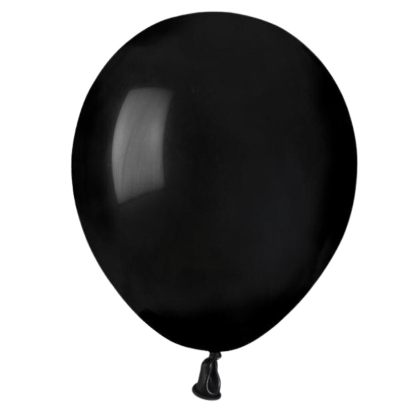 Lateksowe czarne Balony A50 - klasyczne, 5" - 13 cm. 100 szt.