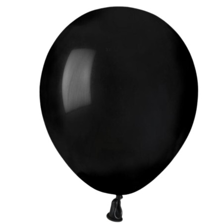 Lateksowe czarne Balony A50 - klasyczne, 5" - 13 cm. 100 szt.