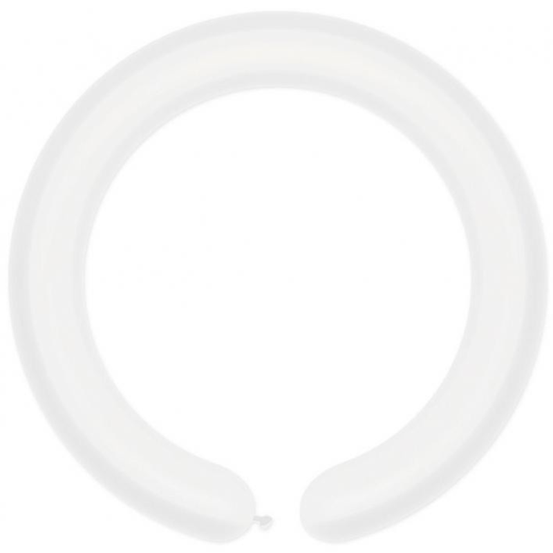 Lateksowe przezroczyste balony rurki, 1" - 2,5 cm. 100 szt.