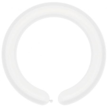 Lateksowe przezroczyste balony rurki, 1" - 2,5 cm. 100 szt.