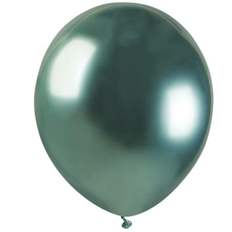 Lateksowe zielone Balony AB50 shiny - klasyczne, 5" - 13 cm. 100 szt.