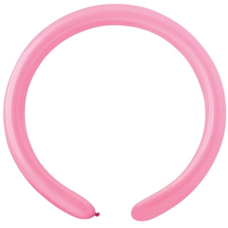 Lateksowe różowe balony rurki, 1" - 2,5 cm. 100 szt.