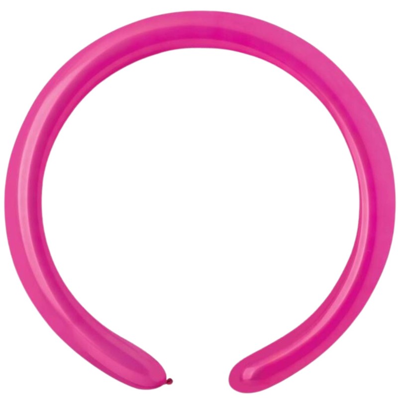 Lateksowe różowe balony rurki, 1" - 2,5 cm. 100 szt.