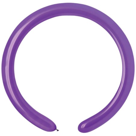 Lateksowe fioletowe balony rurki, 1" - 2,5 cm. 100 szt.
