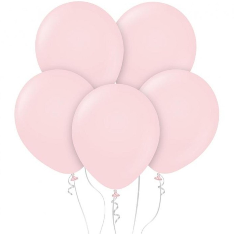 Lateksowe różowe balony pastelowe 12" - 30 cm. 10 szt.