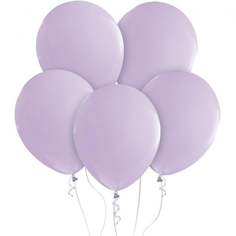 Lateksowe fioletowe balony pastelowe 12" - 30 cm. 10 szt.