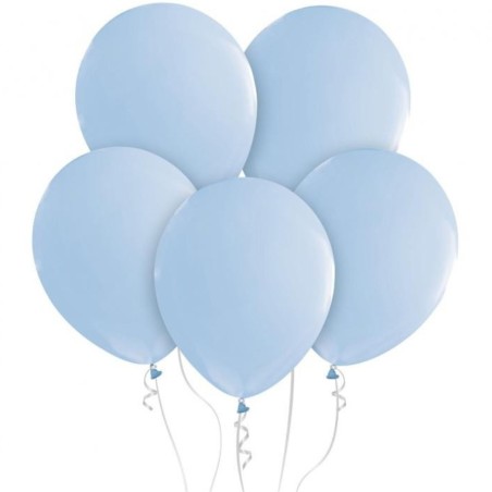 Lateksowe niebieskie balony pastelowe 12" - 30 cm. 10 szt.