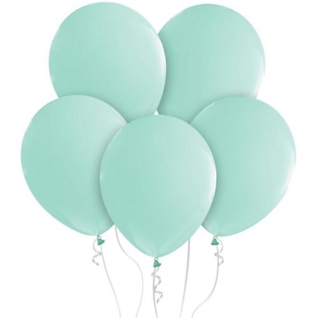 Lateksowe zielone balony pastelowe 12" - 30 cm. 10 szt.