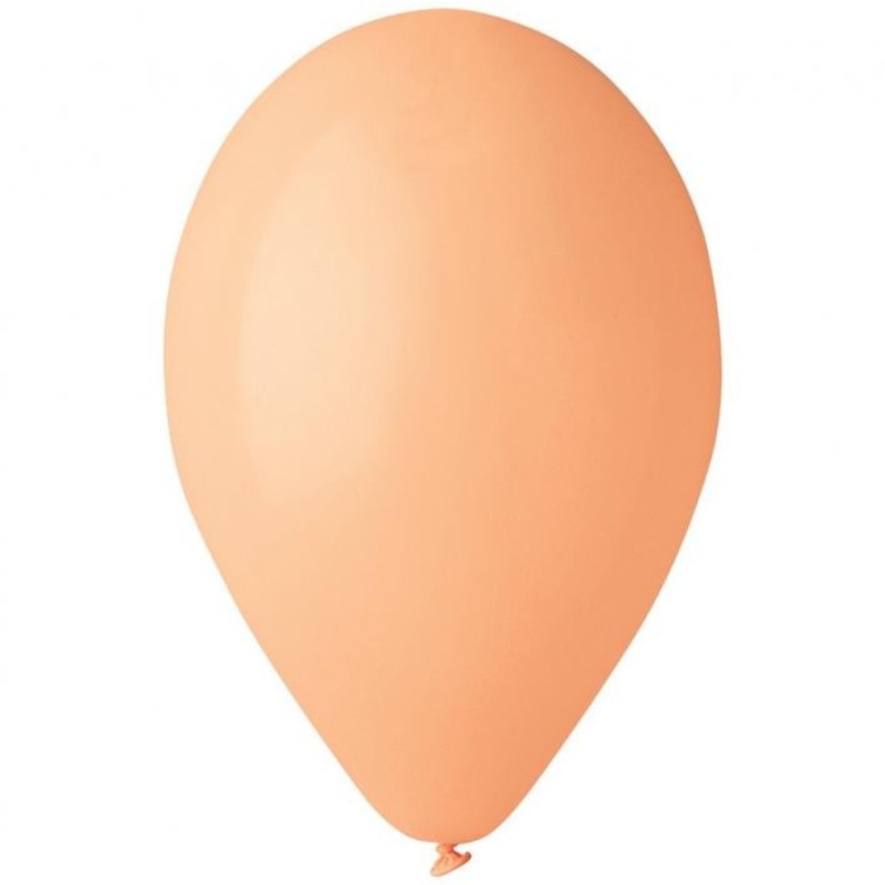 Lateksowe pomarańczowe Balony G90 pastel - klasyczne, 10" - 25 cm. 100 szt.