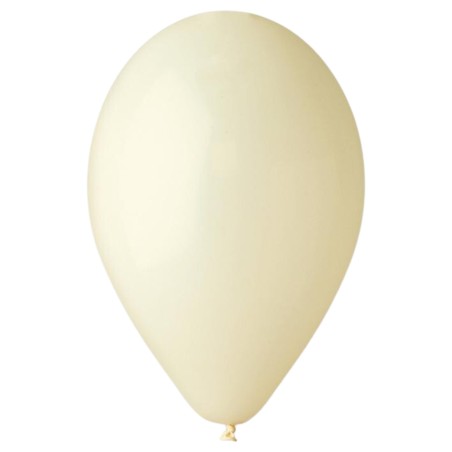 Lateksowe kremowe Balony G90 pastel - klasyczne, 10" - 25 cm. 100 szt.
