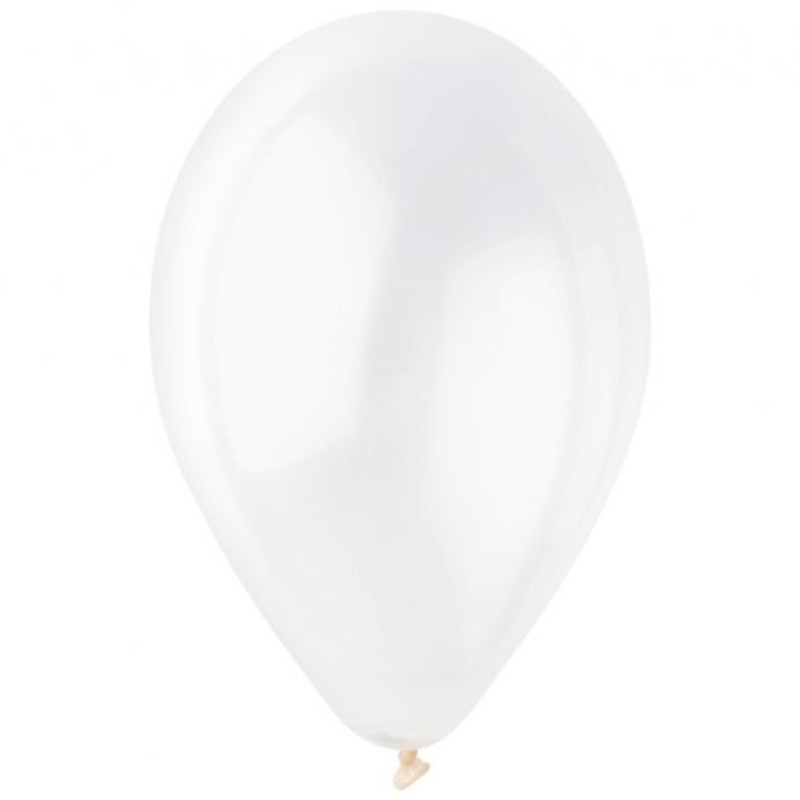 Lateksowe przezroczyste Balony G90 pastel - klasyczne, 10" - 25 cm. 100 szt.