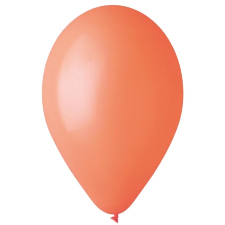 Lateksowe pomarańczowe Balony G90 pastel - klasyczne, 10" - 25 cm. 100 szt.