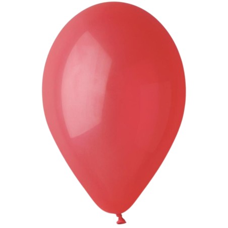 Lateksowe czerwone Balony G90 pastel - klasyczne, 10" - 25 cm. 100 szt.