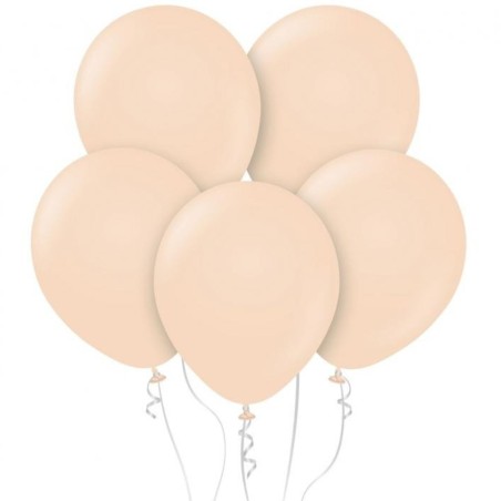 Lateksowe cieliste balony pastelowe 12" - 30 cm. 10 szt.