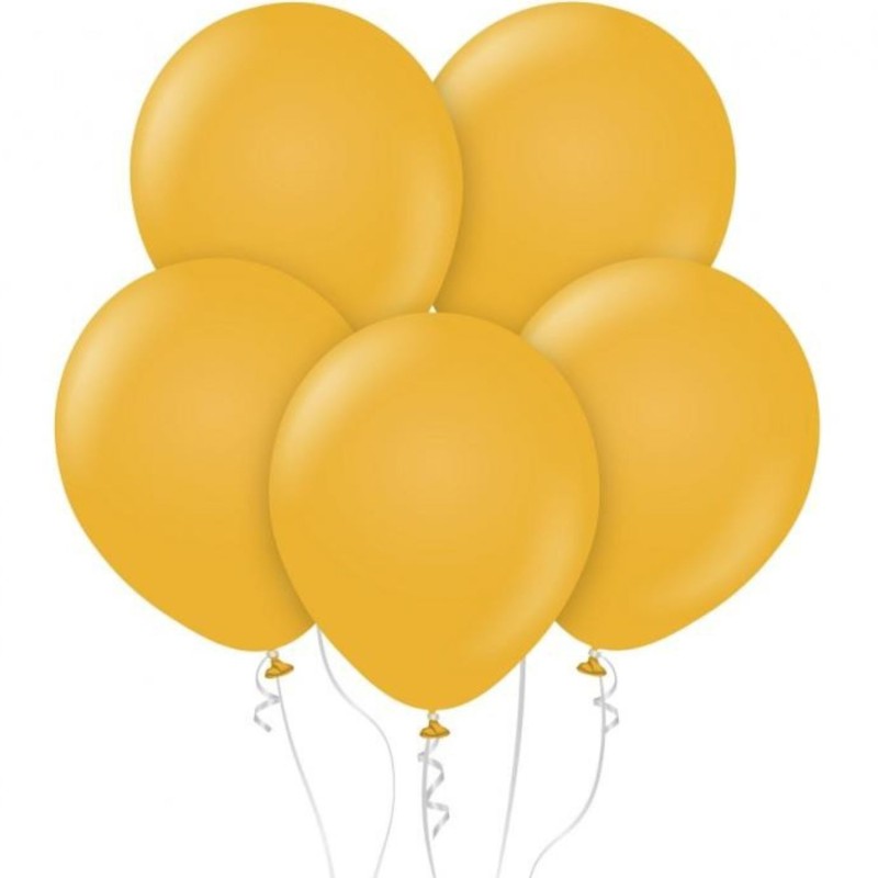 Lateksowe żółte balony pastelowe 12" - 30 cm. 10 szt.
