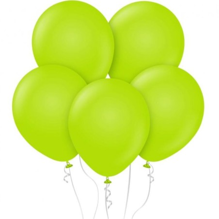 Lateksowe zielone balony pastelowe 12" - 30 cm. 10 szt.