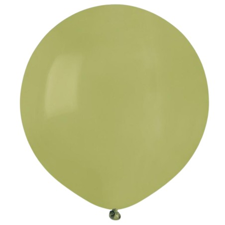 Lateksowe zielone Balony G150 pastel - okrągłe, 19" - 48 cm. 50 szt.