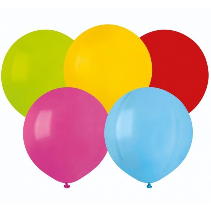 Lateksowe różnokolorowe Balony G150 pastel - okrągłe, 19" - 48 cm. 50 szt.
