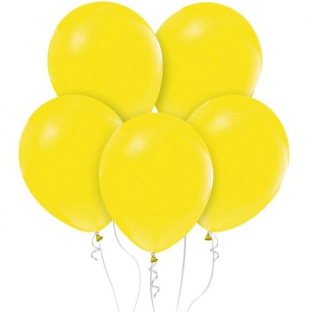 Lateksowe żółte balony pastelowe 12" - 30 cm. 10 szt.