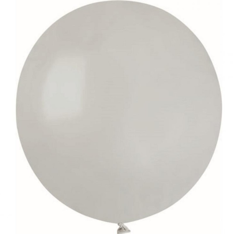 Lateksowe szare Balony G150 pastel - okrągłe, 19" - 48 cm. 50 szt.