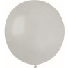 Lateksowe szare Balony G150 pastel - okrągłe, 19" - 48 cm. 50 szt.