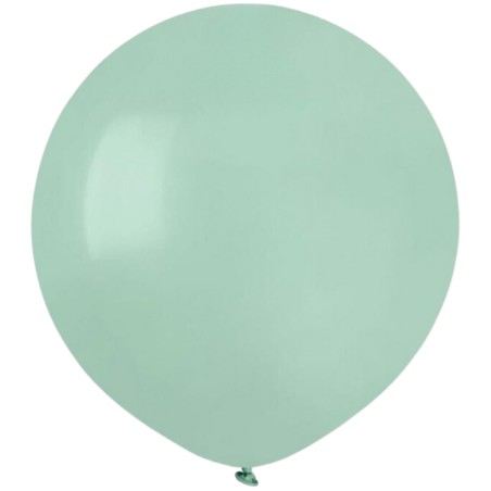 Lateksowe zielone Balony G150 pastel - okrągłe, 19" - 48 cm. 50 szt.
