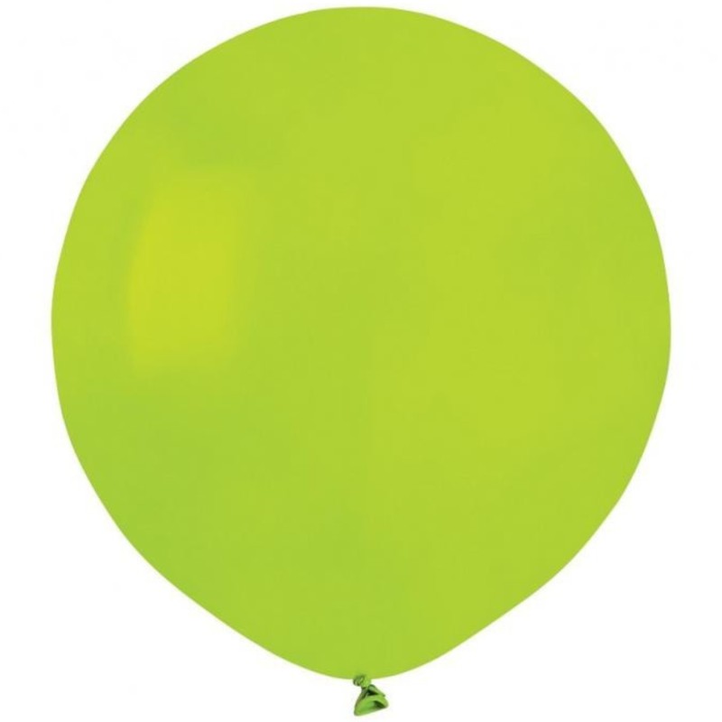 Lateksowe zielone Balony G150 pastel - okrągłe, 19" - 48 cm. 50 szt.