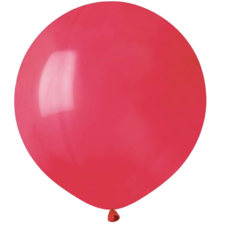 Lateksowe czerwone Balony G150 pastel - okrągłe, 19" - 48 cm. 50 szt.