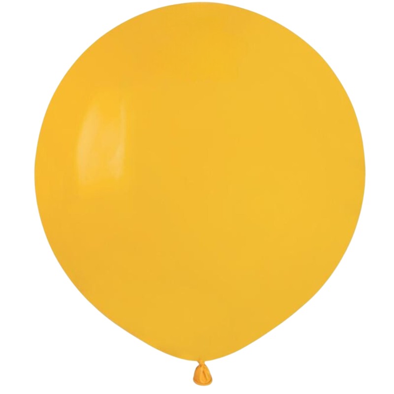 Lateksowe żółte Balony G150 pastel - okrągłe, 19" - 48 cm. 50 szt.