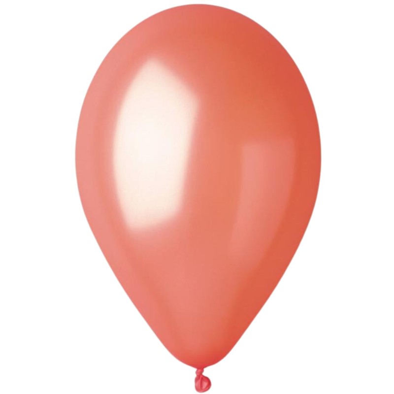 Lateksowe pomarańczowe balony metalic GM90 10" - 26 cm. 100 szt.