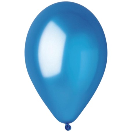 Lateksowe niebieskie balony metalic GM90 10" - 26 cm. 100 szt.
