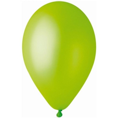 Lateksowe zielone balony metalic GM90 10" - 26 cm. 100 szt.