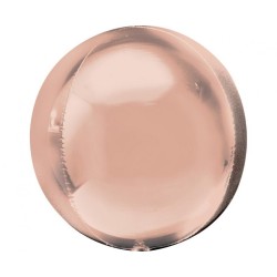 Foliowe różowe balony w kształcie kuli, 21” - 53 cm. 1 szt.