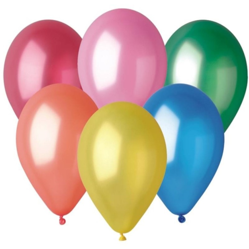 Lateksowe kolorowe balony metalic GM90 10" - 26 cm. 100 szt.