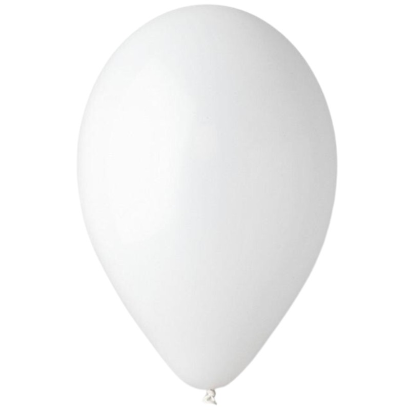Lateksowe białe Balony G120 pastel - klasyczne, 13" - 33 cm. 50 szt.