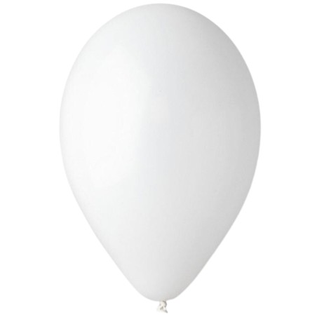 Lateksowe białe Balony G120 pastel - klasyczne, 13" - 33 cm. 50 szt.