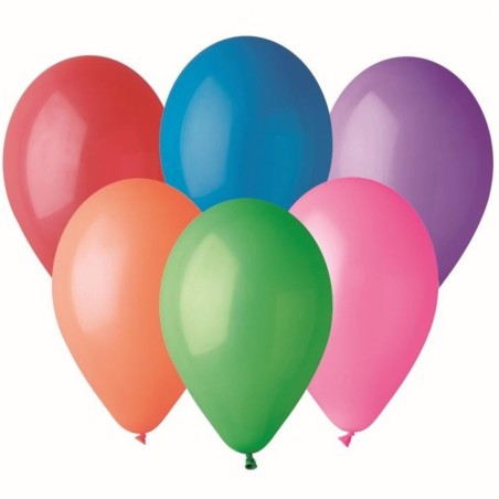 Lateksowe różnokolorowe Balony G120 pastel - klasyczne, 13" - 33 cm. 50 szt.