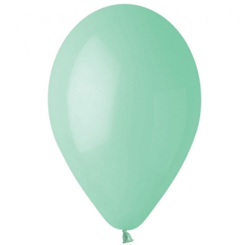 Lateksowe zielone Balony G120 pastel - klasyczne, 13" - 33 cm. 50 szt.