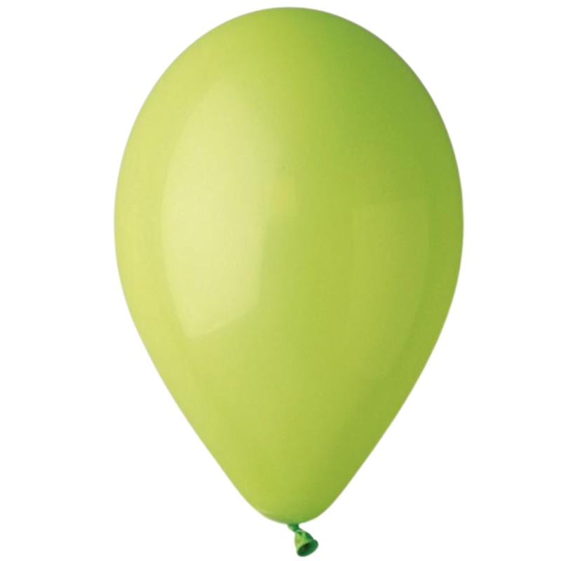 Lateksowe zielone Balony G120 pastel - klasyczne, 13" - 33 cm. 50 szt.