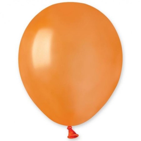 Lateksowe pomarańczowe balony metalic AM50 5" - 13 cm. 100 szt.