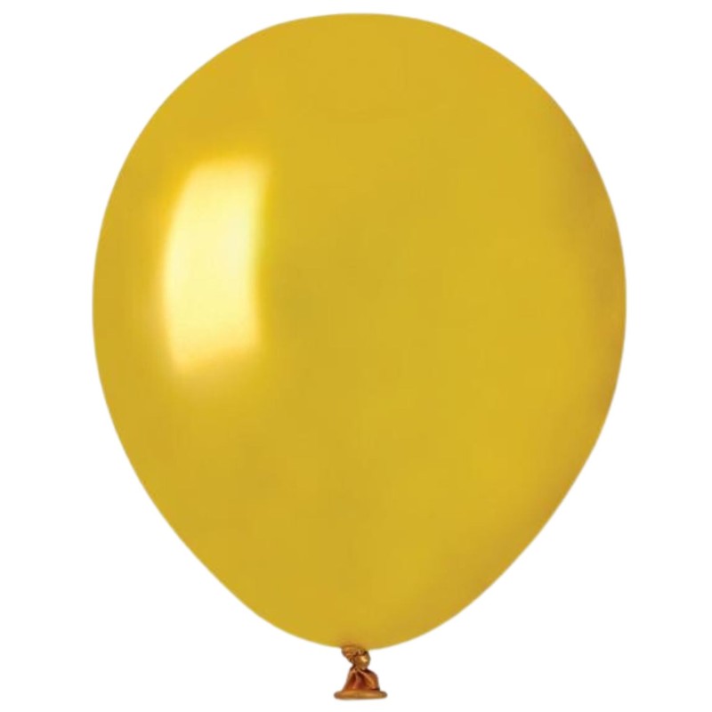 Lateksowe złote balony metalic AM50 5" - 13 cm. 100 szt.