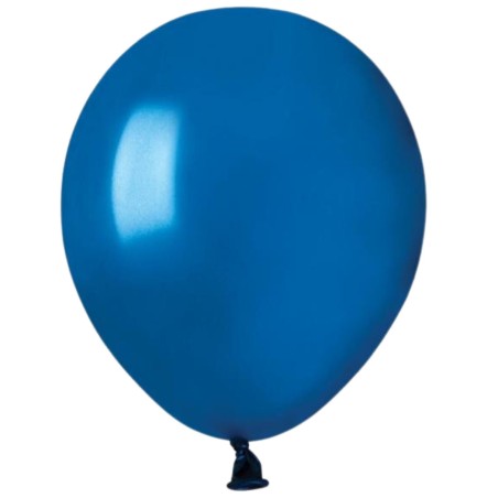 Lateksowe niebieskie balony metalic AM50 5" - 13 cm. 100 szt.
