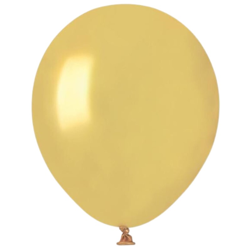 Lateksowe złote balony metalic AM50 5" - 13 cm. 100 szt.
